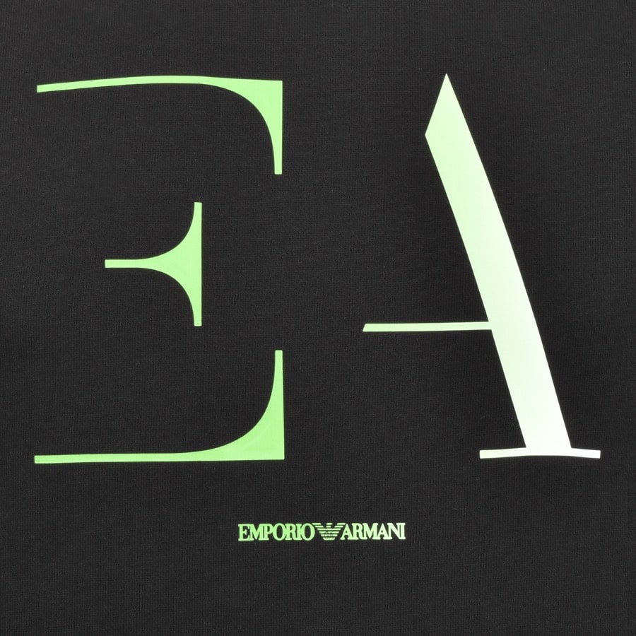 Alternative Image for ProductEmporio Armani Crew Neck Logo Sweatshirt Black3